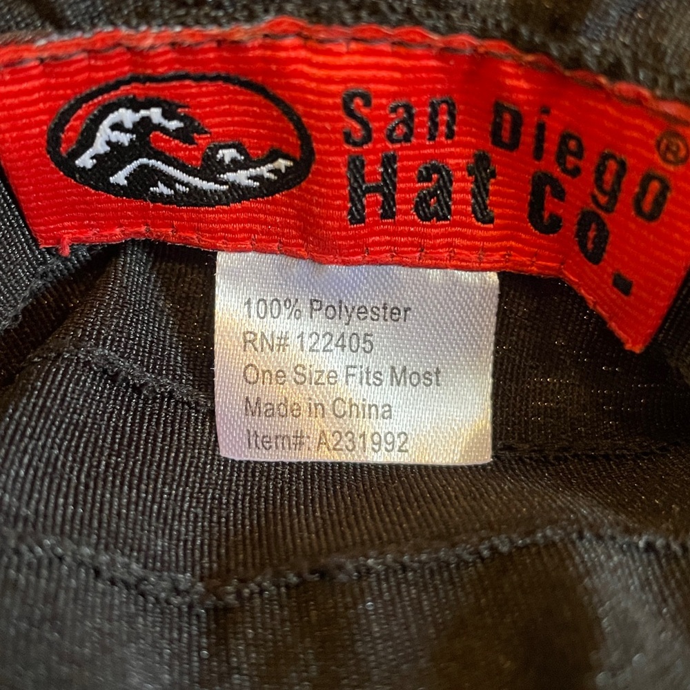San Diego Hat Co. Black Wire Brim Ribbon Sun Hat - Picture 3 of 3